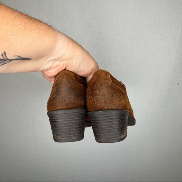 BOC Born | Brown Leather Bootie Suede 8 Ankle Short Fredrika - Picture 3 of 7